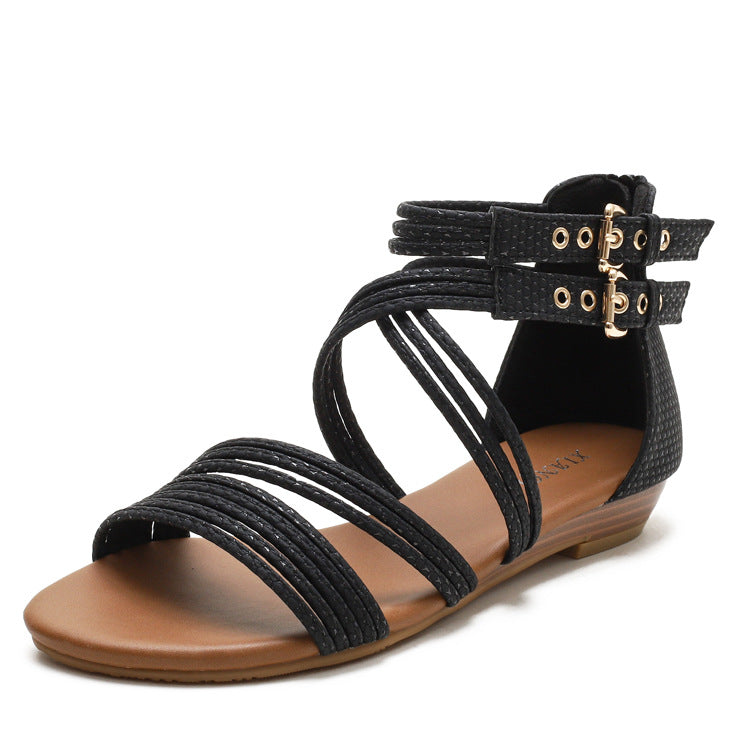 Women's boho strappy sandals gladiator sandals