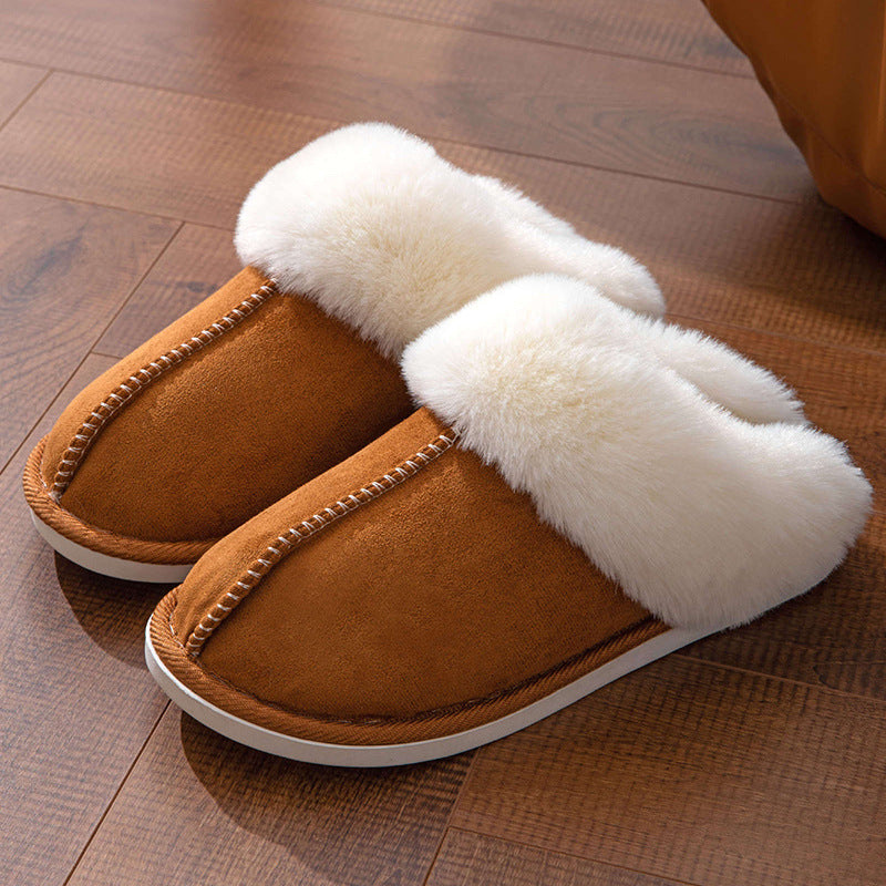 Women’s Plush-Cuff Moccasin Slippers