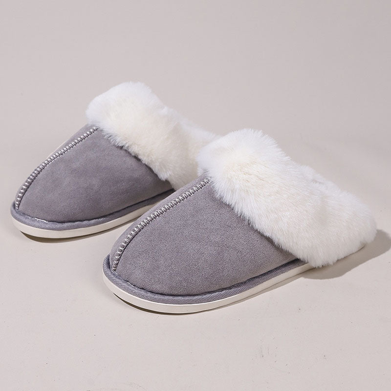 Women’s Plush-Cuff Moccasin Slippers