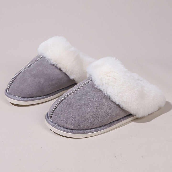Women’s Plush-Cuff Moccasin Slippers