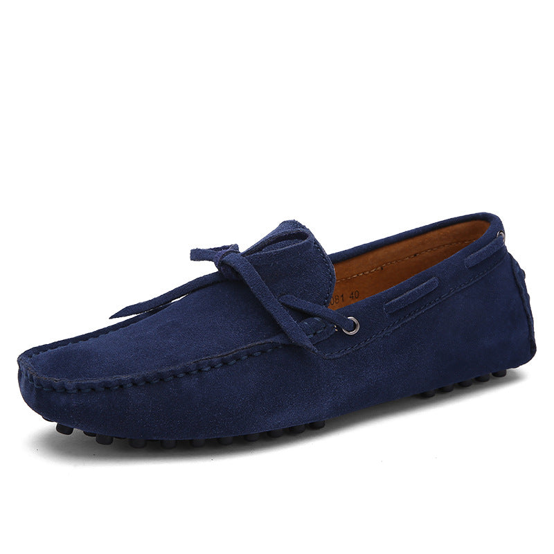 Faux suede lightweight walking casual slip-on loafers