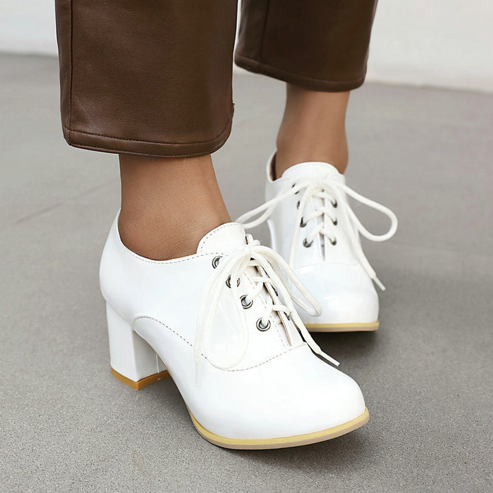 white Formal work shoes prom party dancing pumps