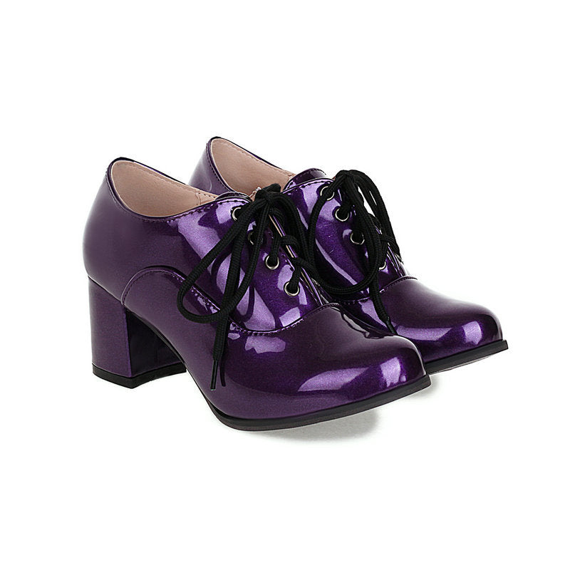 purple Formal work shoes prom party dancing pumps