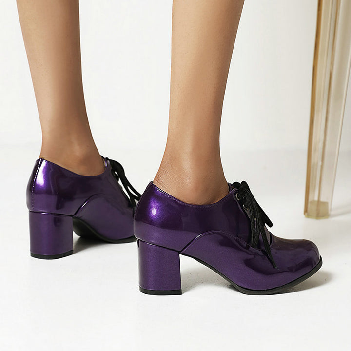 purple Formal work shoes prom party dancing pumps