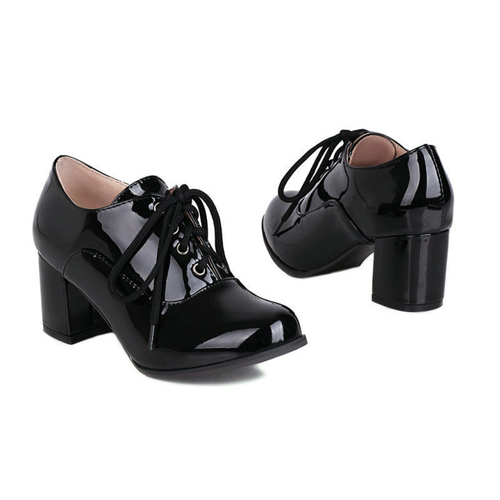 black Formal work shoes prom party dancing pumps
