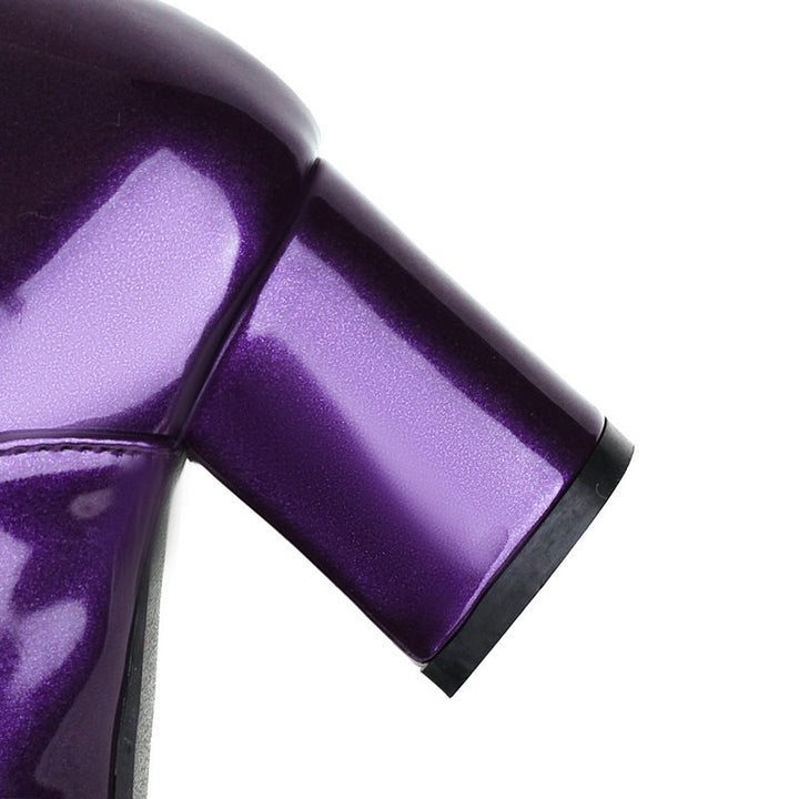purple Formal work shoes prom party dancing pumps