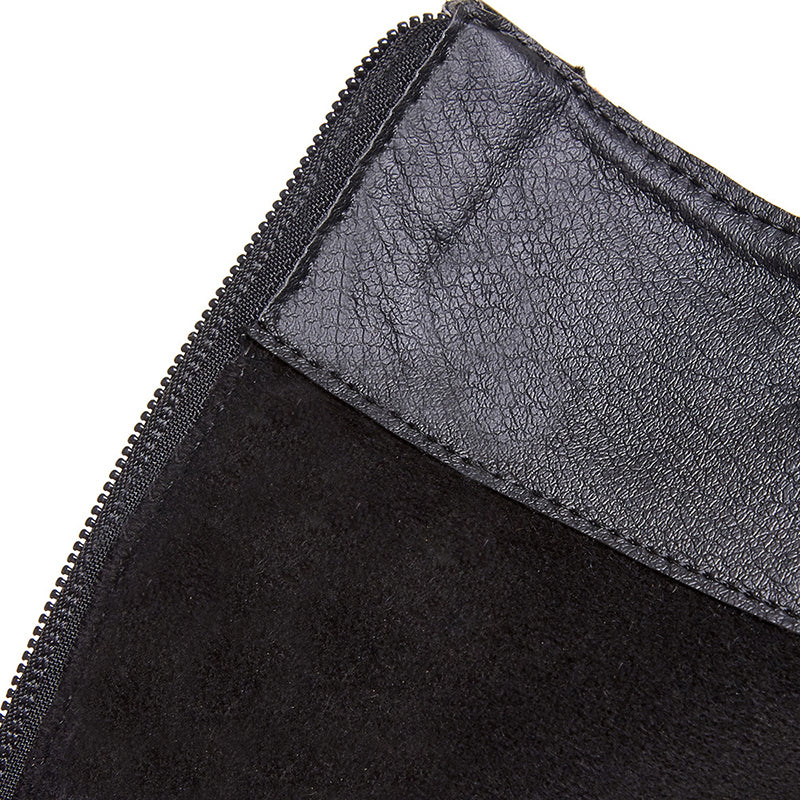 black Mary Janes Strappy Knee High Boots