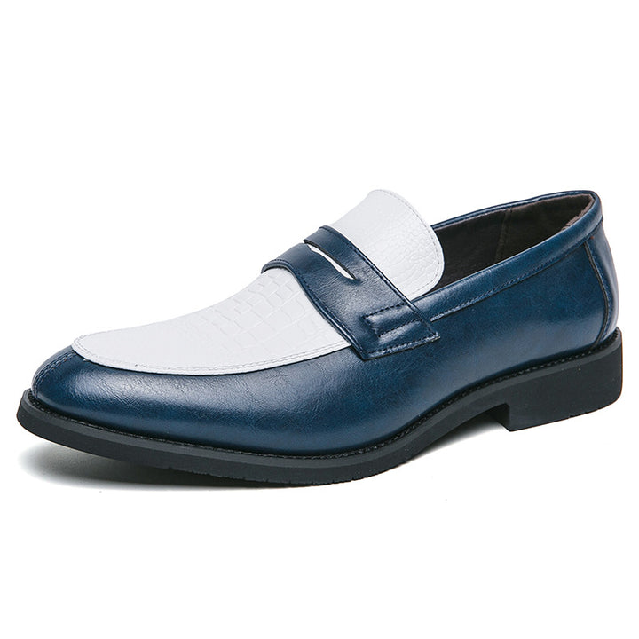 blue Men's Two Tones Penny Loafers