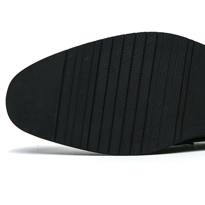 black Men's Two Tones Penny Loafers