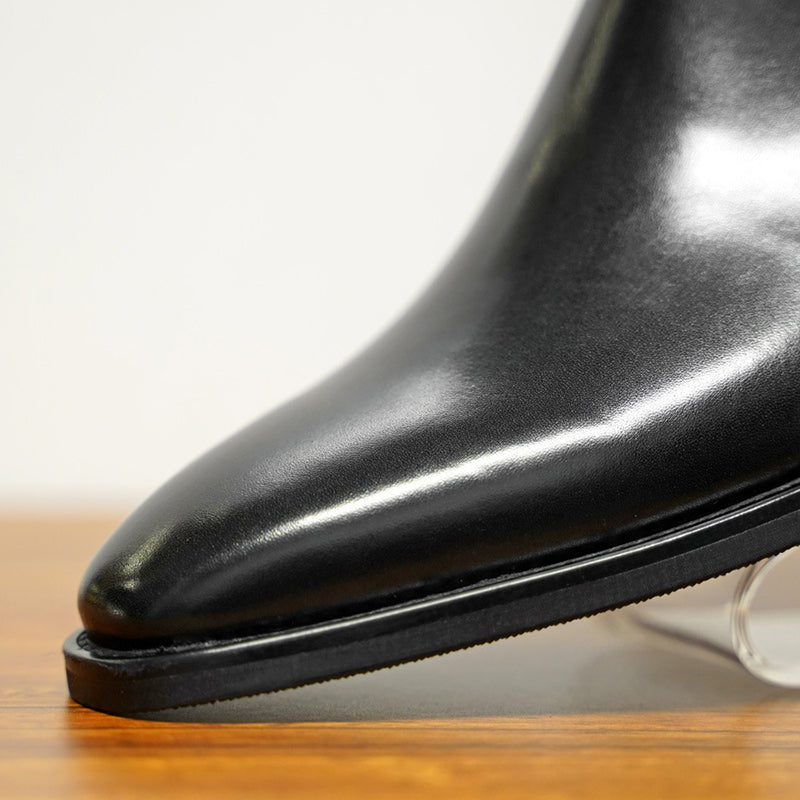 black Men's classic slip-on chelsea boots