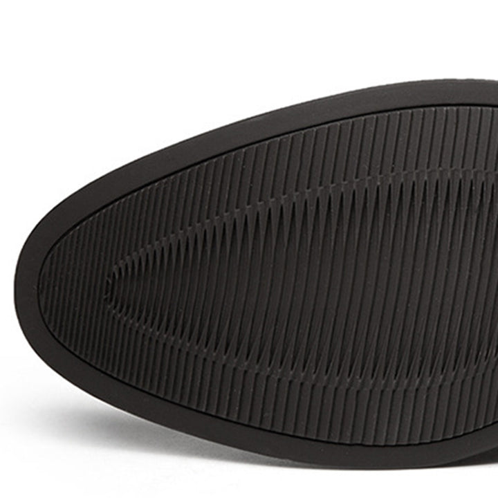 brown Men's geniune leather retro patchwork zipper boots