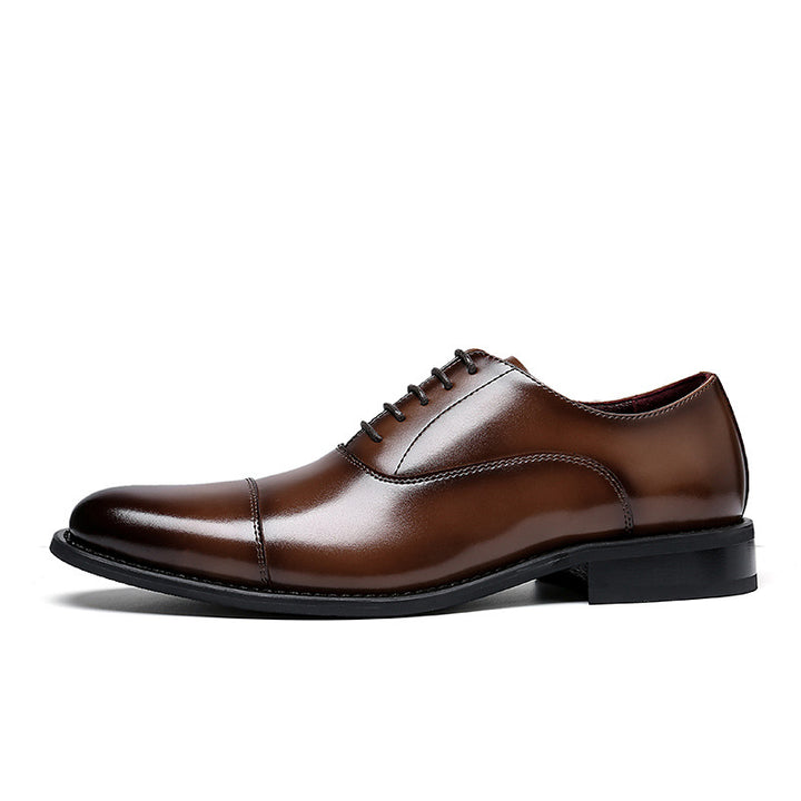 Men's leather lace-up oxford loafers