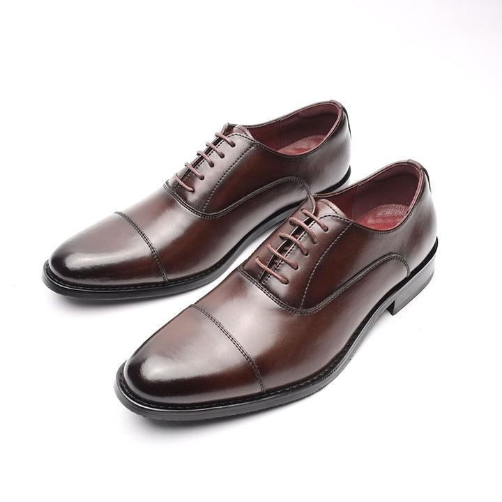 Men's leather lace-up oxford loafers