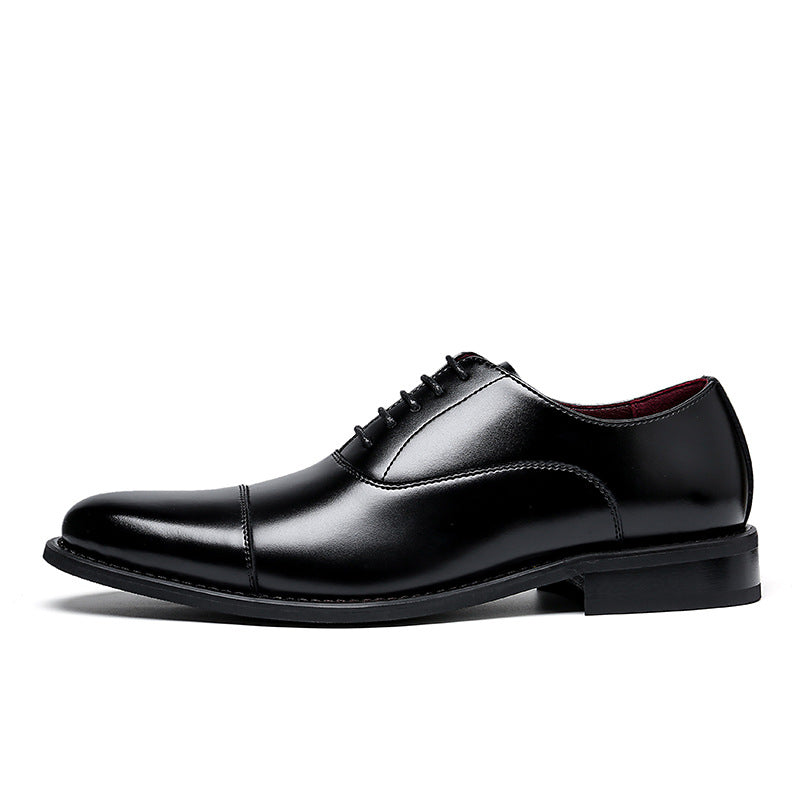 Men's leather lace-up oxford loafers