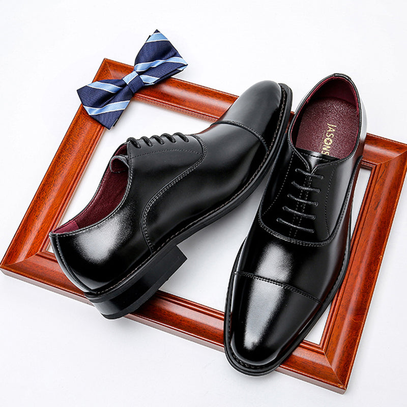 Men's leather lace-up oxford loafers