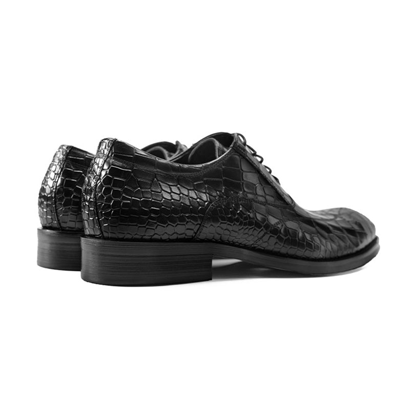 black men's leather oxford brogues formal dress shoes
