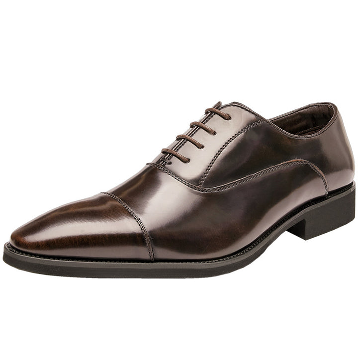 Men's patent leather formal oxfords shoes wedding & business shoes