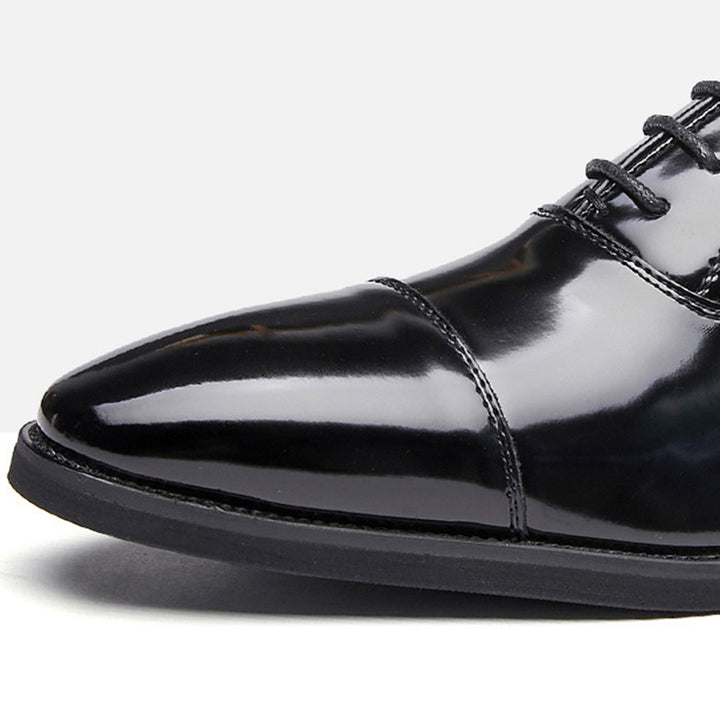 Men's patent leather formal oxfords shoes wedding & business shoes