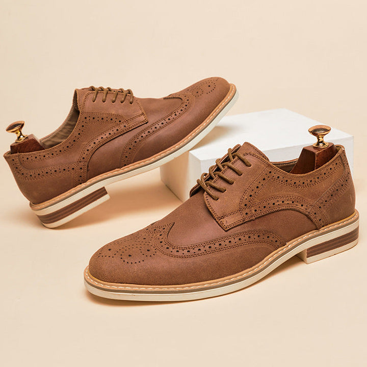 Men's retro wingtip brogues oxfords shoes - Fashionshoeshouse