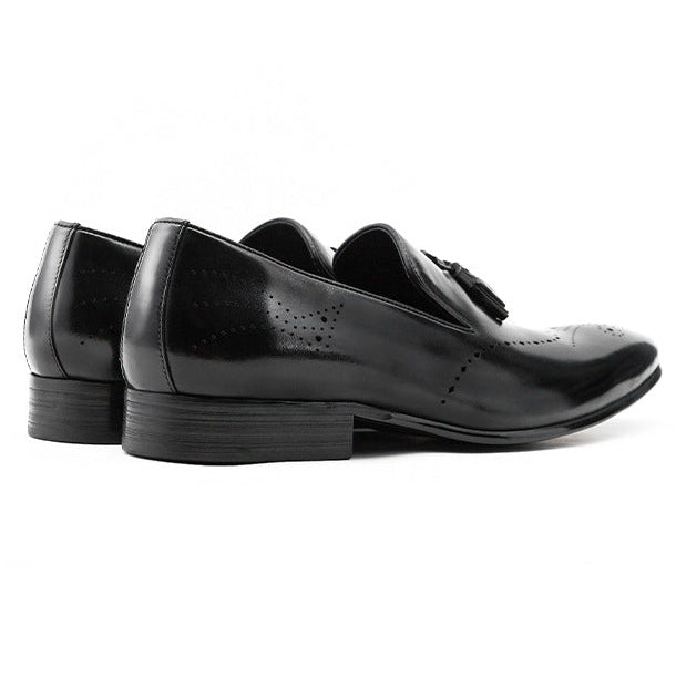 Men stylish tassel loafers hollow formal casual driving slip on leather loafers