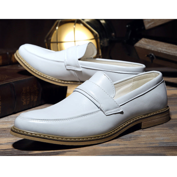 Mens casual loafers stylish stitching driving slip on loafers