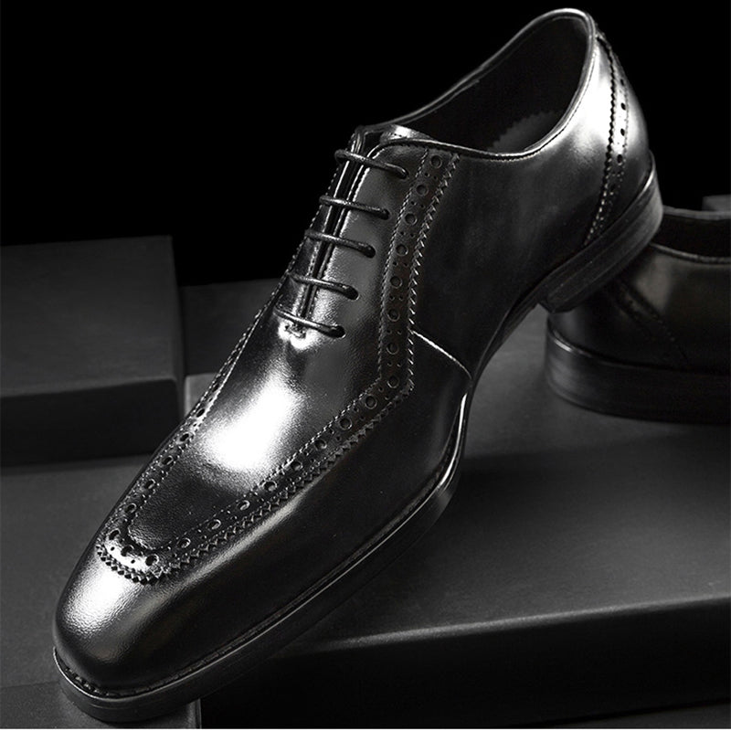 Mens leather loafers stylish business driving formal loafers