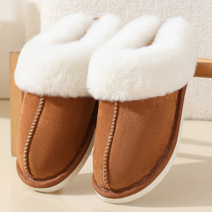 Women’s Plush-Cuff Moccasin Slippers