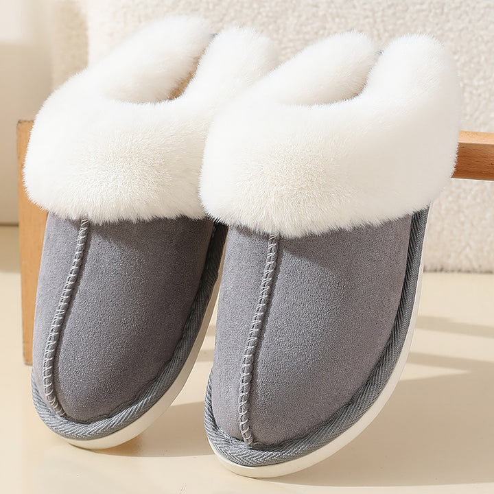 Women’s Plush-Cuff Moccasin Slippers