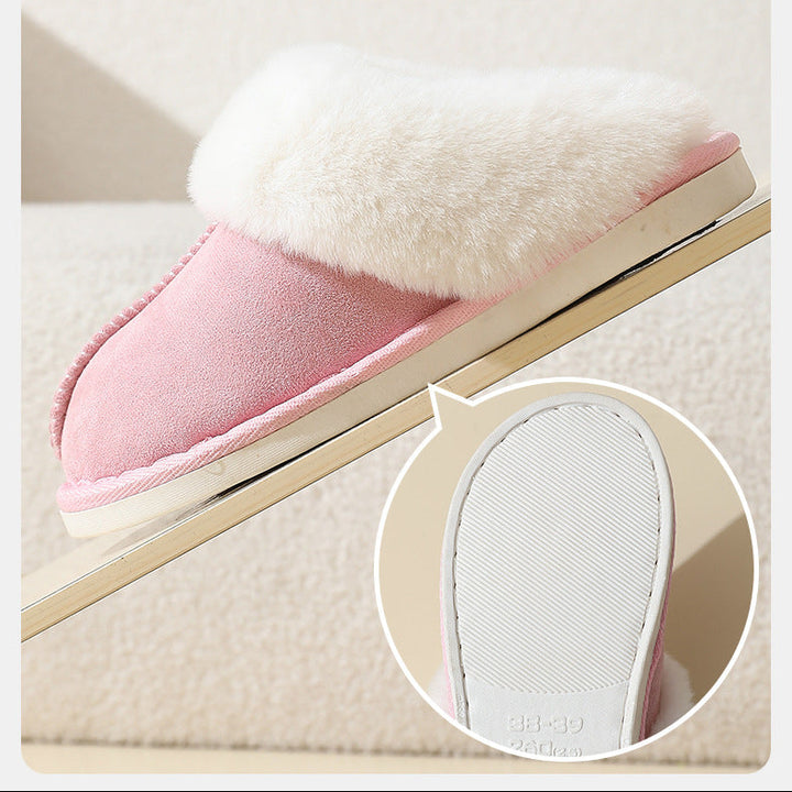 Women’s Plush-Cuff Moccasin Slippers