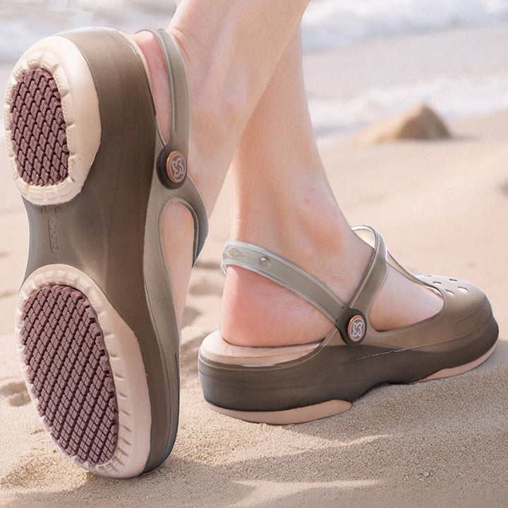 Summer beach hollow water shoes non slip
