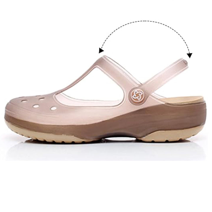brown Summer beach hollow water shoes non slip