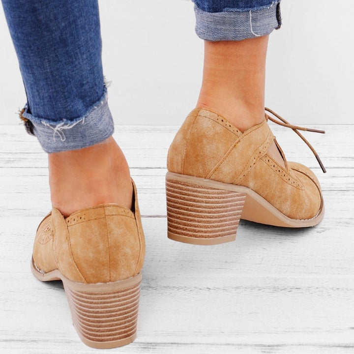 Vintage Shallow Breathable Low Heel Sandals