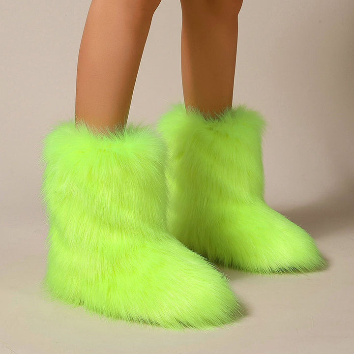 Women’s Shaggy Faux Fur Ankle Boots