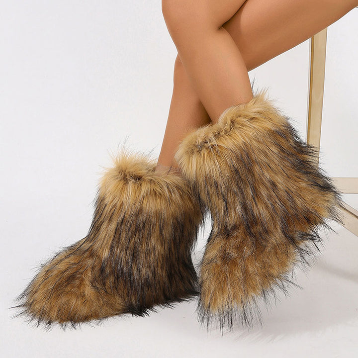 Women’s Shaggy Faux Fur Ankle Boots