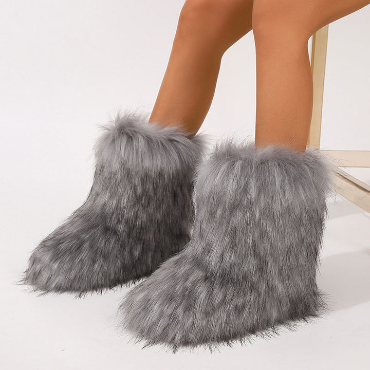 Women’s Shaggy Faux Fur Ankle Boots