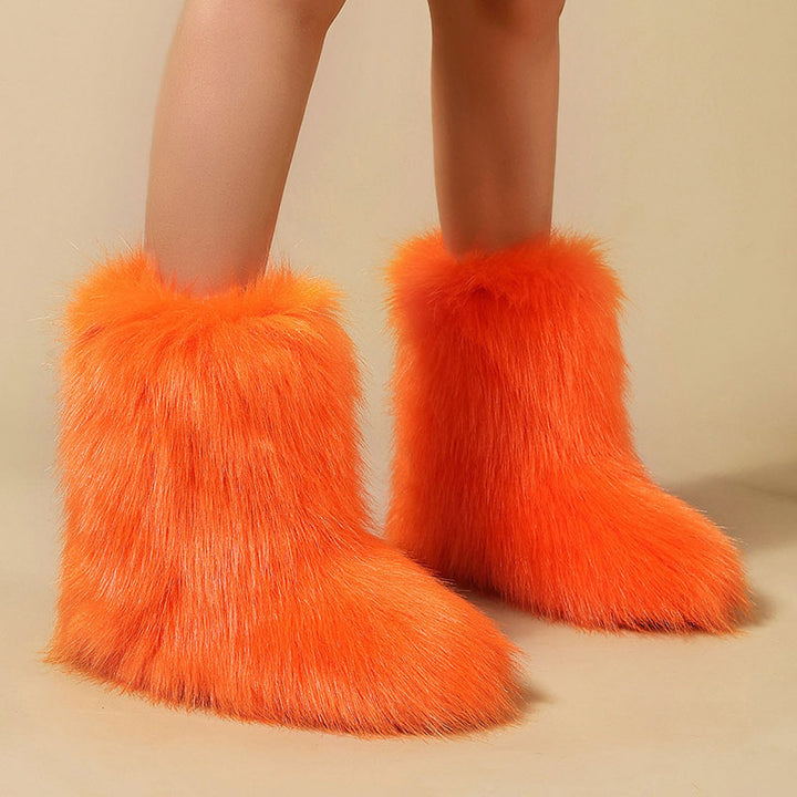 Women’s Shaggy Faux Fur Ankle Boots