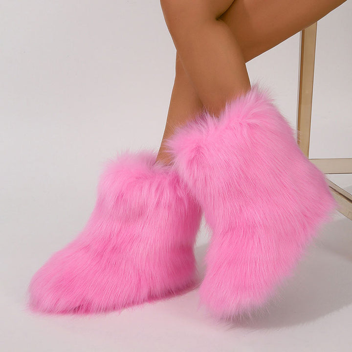 Women’s Shaggy Faux Fur Ankle Boots