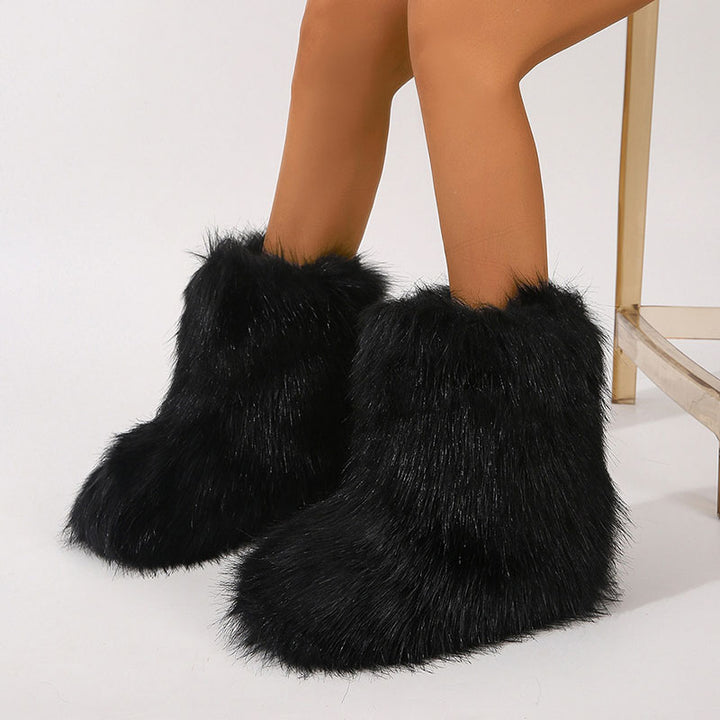 Women’s Shaggy Faux Fur Ankle Boots