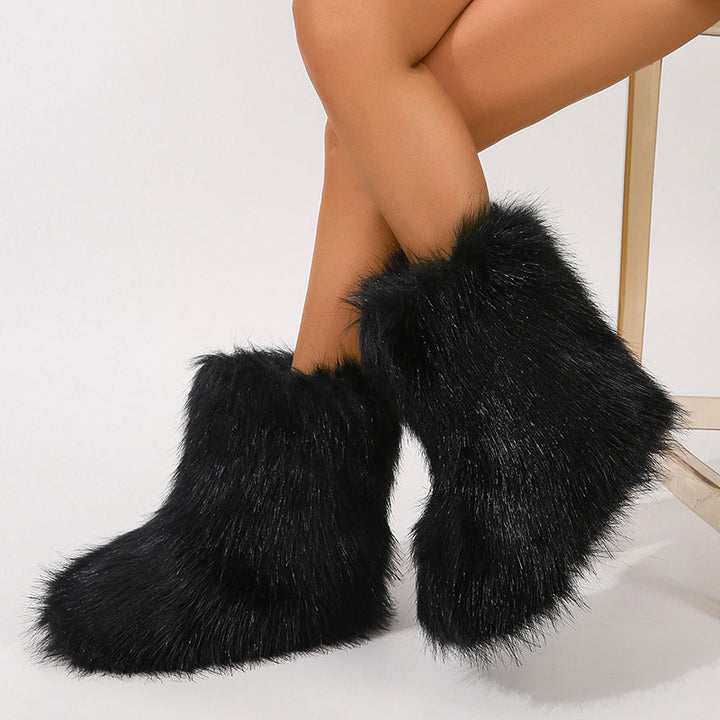 Women’s Shaggy Faux Fur Ankle Boots