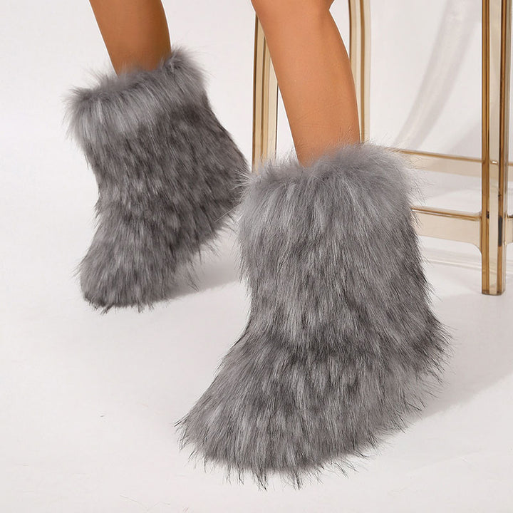Women’s Shaggy Faux Fur Ankle Boots