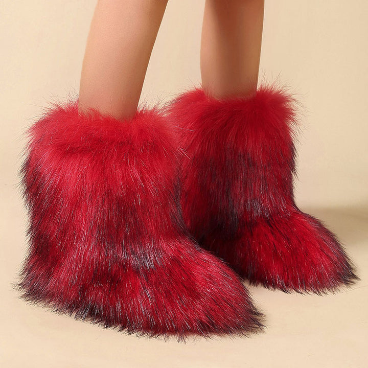 Women’s Shaggy Faux Fur Ankle Boots