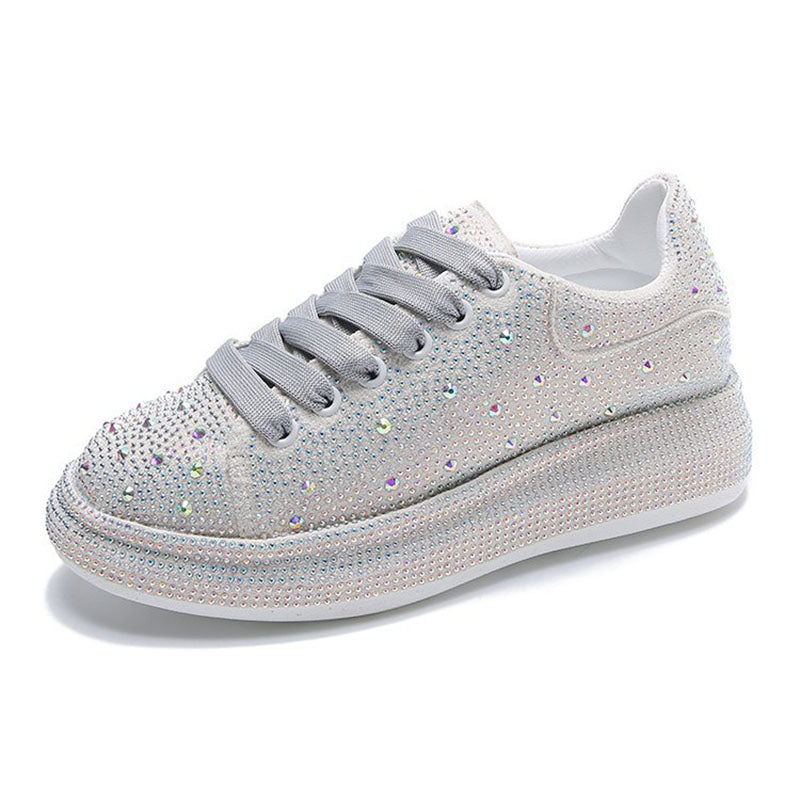 Women’s Full-Rhinestone Platform Sneakers