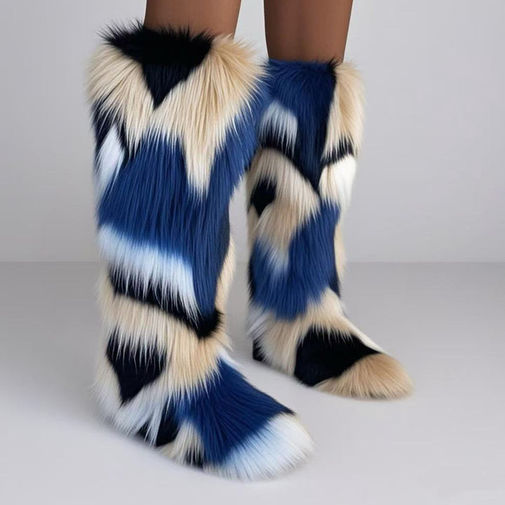 Women’s Long Faux Fur Knee-High Boots