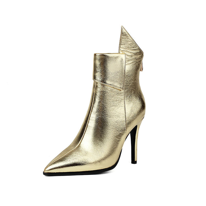 Women's Sculpted-Cuff Stiletto Ankle Boots