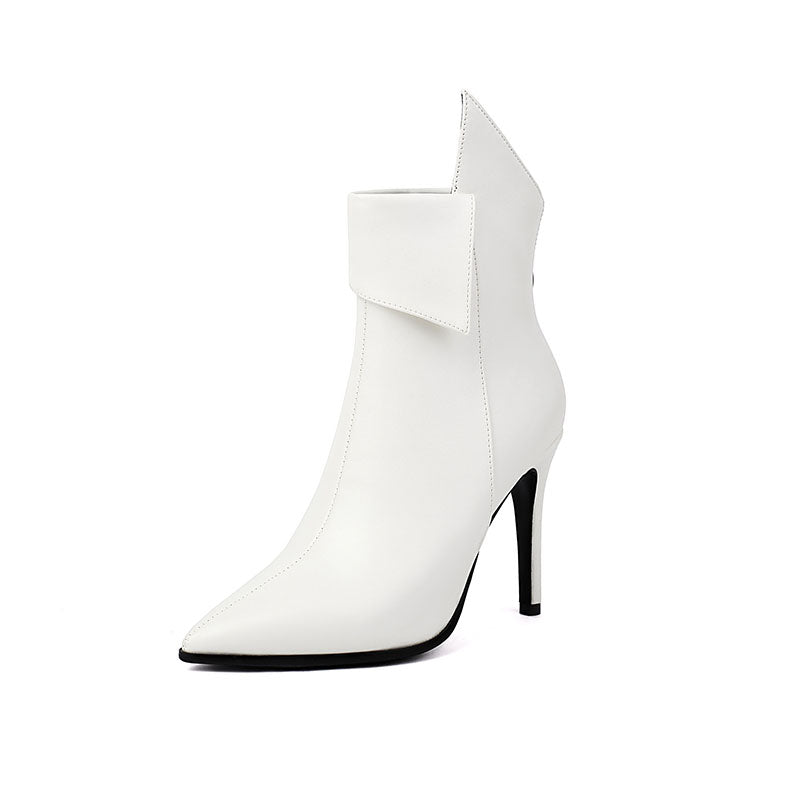 Women's Sculpted-Cuff Stiletto Ankle Boots