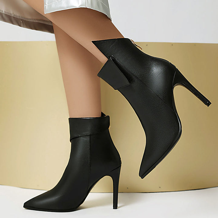 Women's Sculpted-Cuff Stiletto Ankle Boots