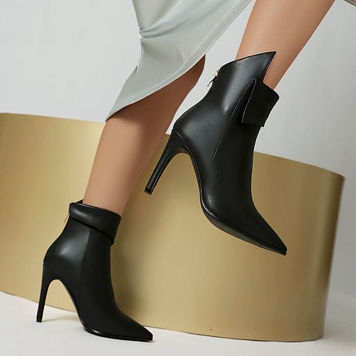 Women's Sculpted-Cuff Stiletto Ankle Boots