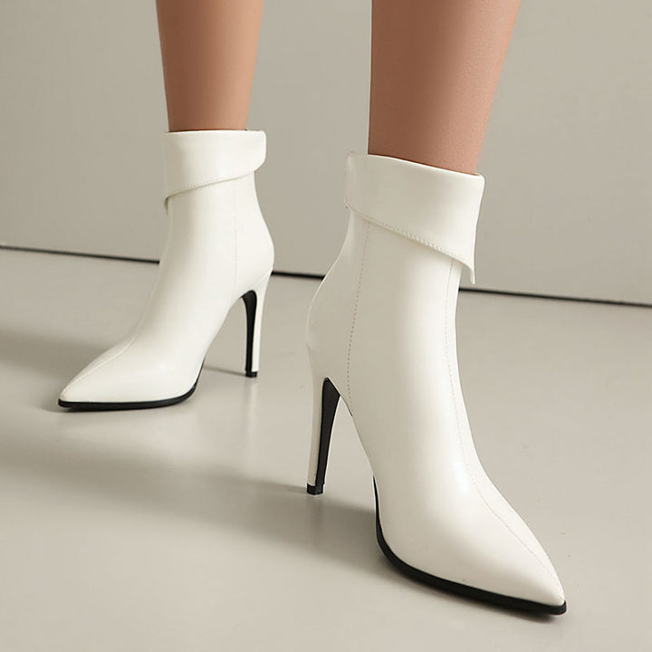 Women's Sculpted-Cuff Stiletto Ankle Boots