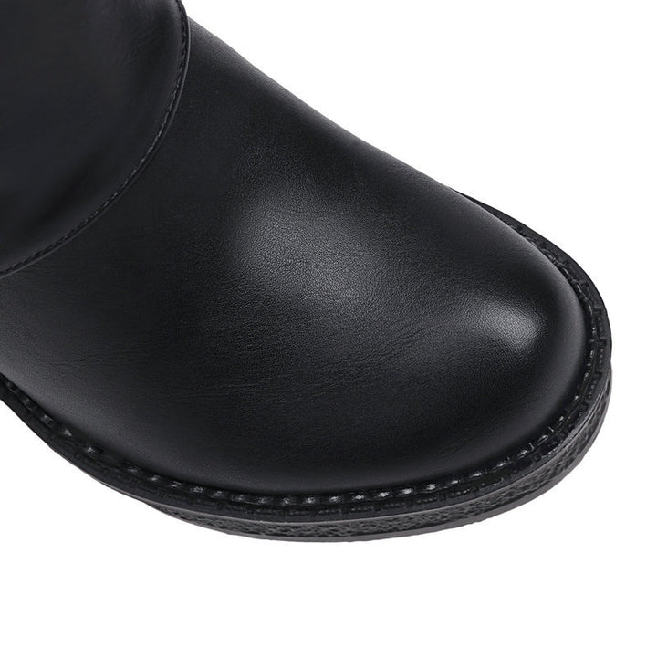 Women's Multi-Buckle Platform Wedge Ankle Boots