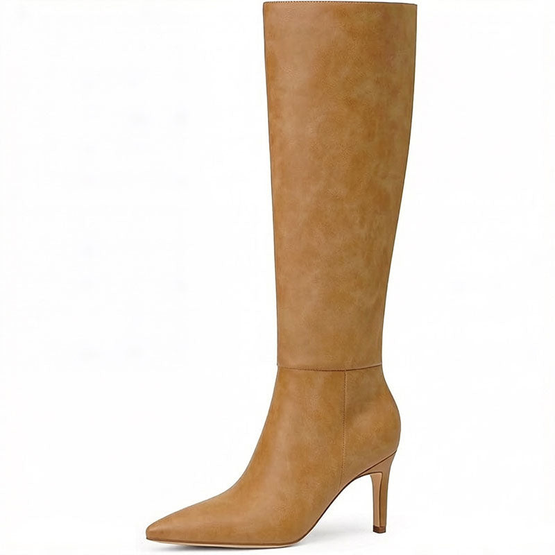 Women's Pointed-Toe Stiletto Knee-High Boots